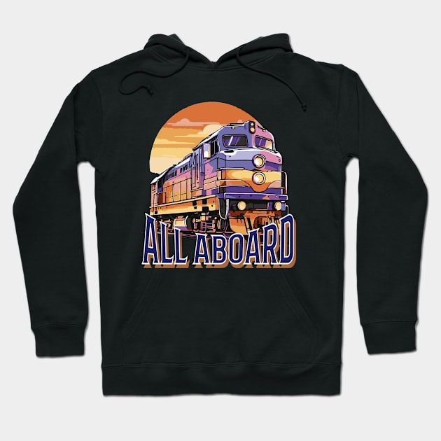 Choo Choo I'm Vintage Too! Hoodie by Apache Sun Moon Rising